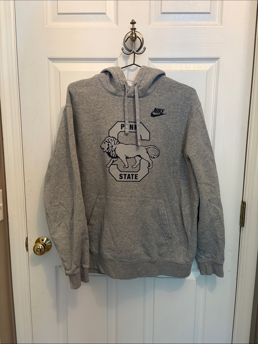Nike Gray Crewneck Hoodie with PennState Graphic